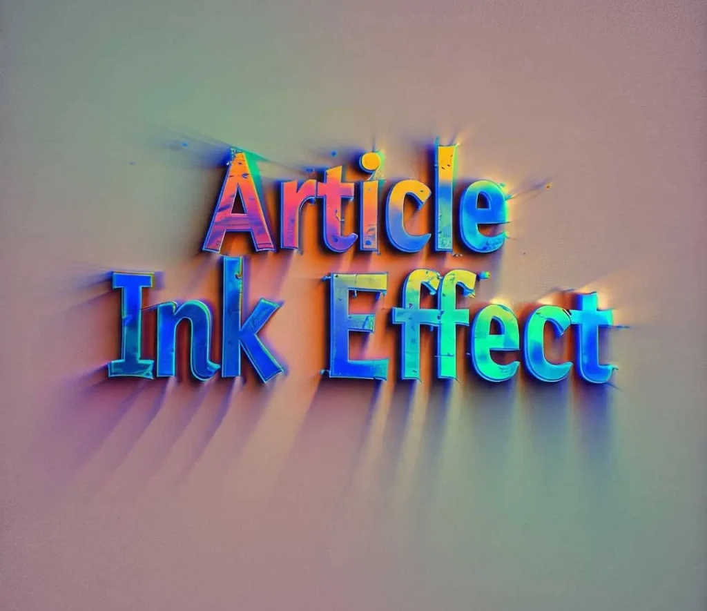 article ink effect in pixellab