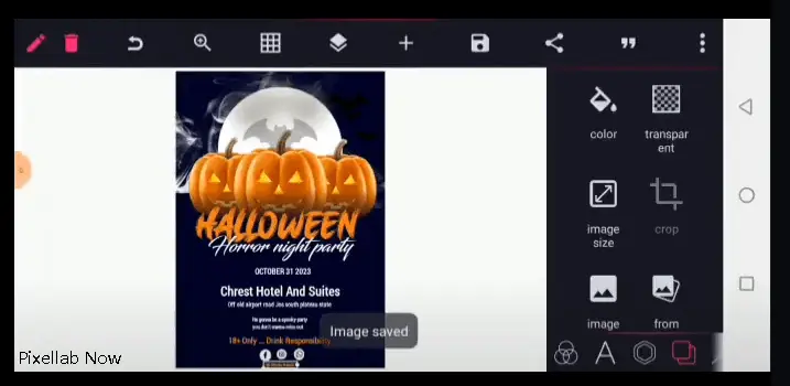 Halloween party flyer design on pixellab 6 party poster design in pixellab